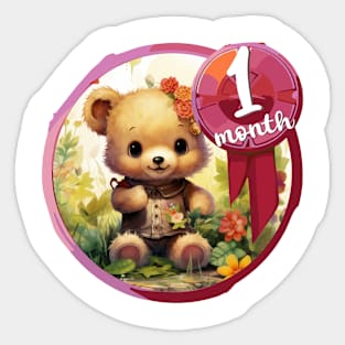 Baby - 1 month Sticker